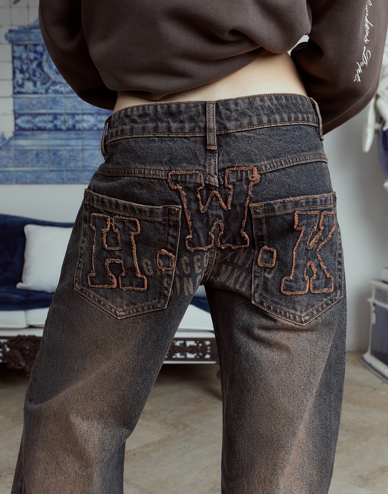 PANTS Hawkers213 HWK DIRTY DENIM - Dirty Brown
