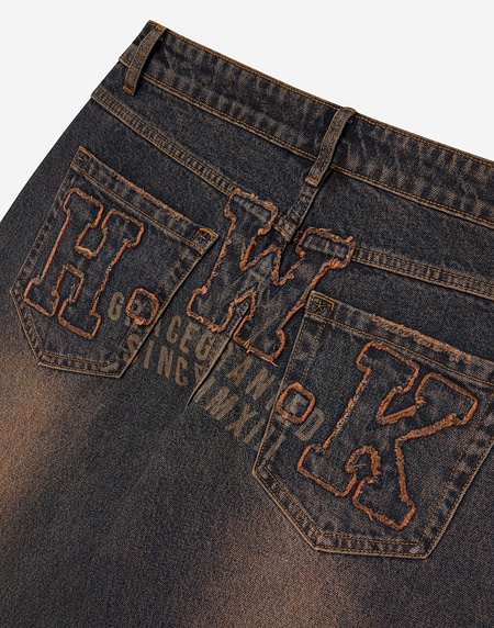 PANTS Hawkers213 HWK DIRTY DENIM - Dirty Brown