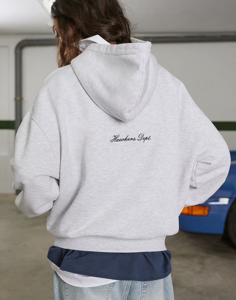 HOODIES Hawkers213 VARSITY HOODIE - Grey Melange