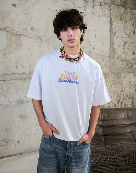 TEES Hawkers213 BLOSSOM TEE - White