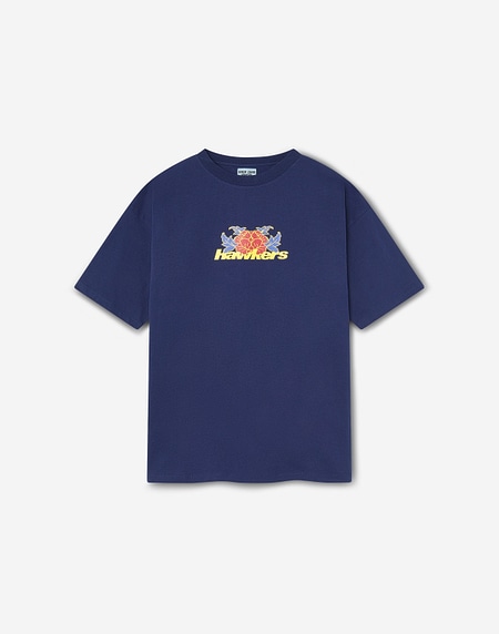 TEES Hawkers213 BLOSSOM TEE - Navy