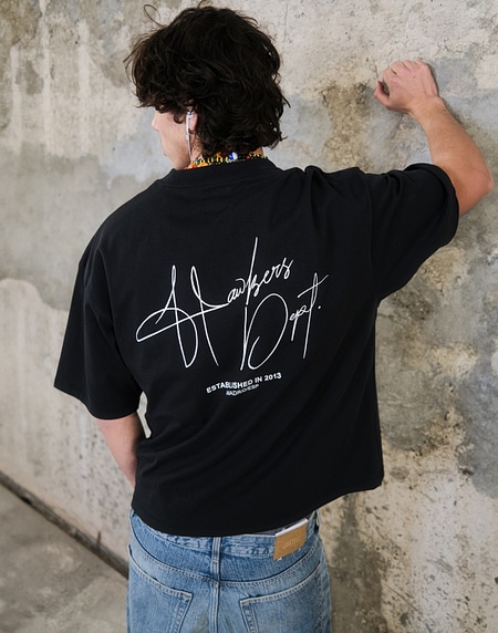 TEES Hawkers213 HANDY TEE - Black