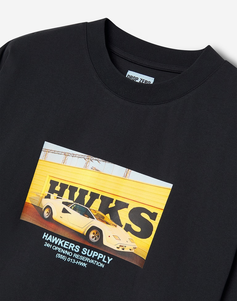 TEES Hawkers213 CARGO TEE - Black