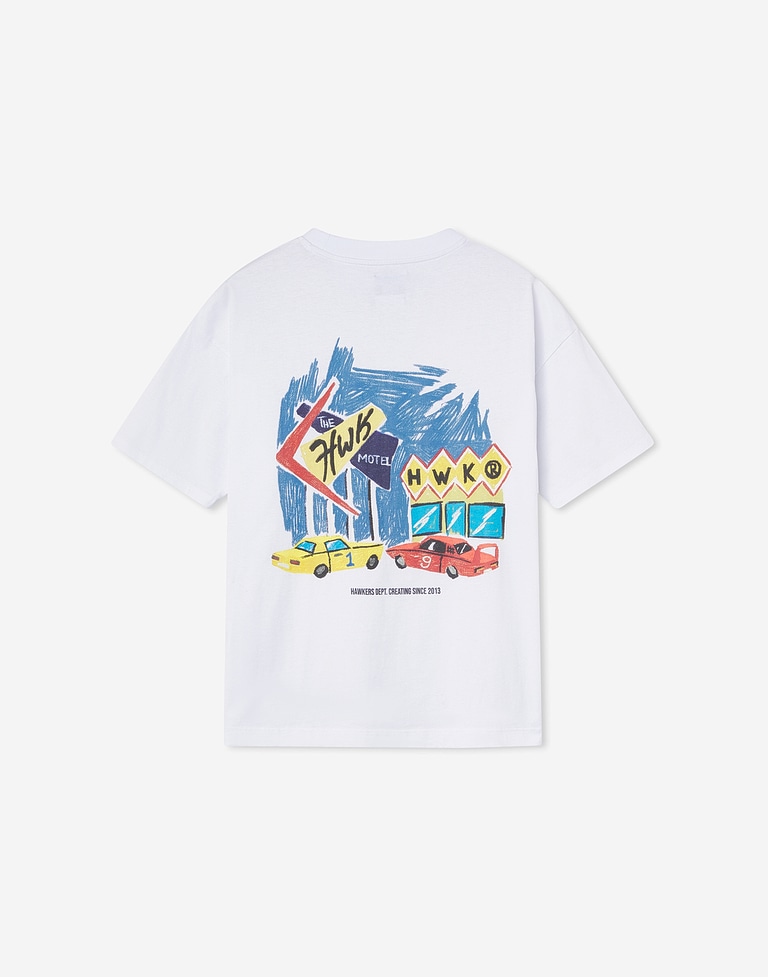 TEES Hawkers213 MOTEL TEE - White