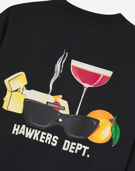 TEES Hawkers213 ESSENTIALS TEE - Black