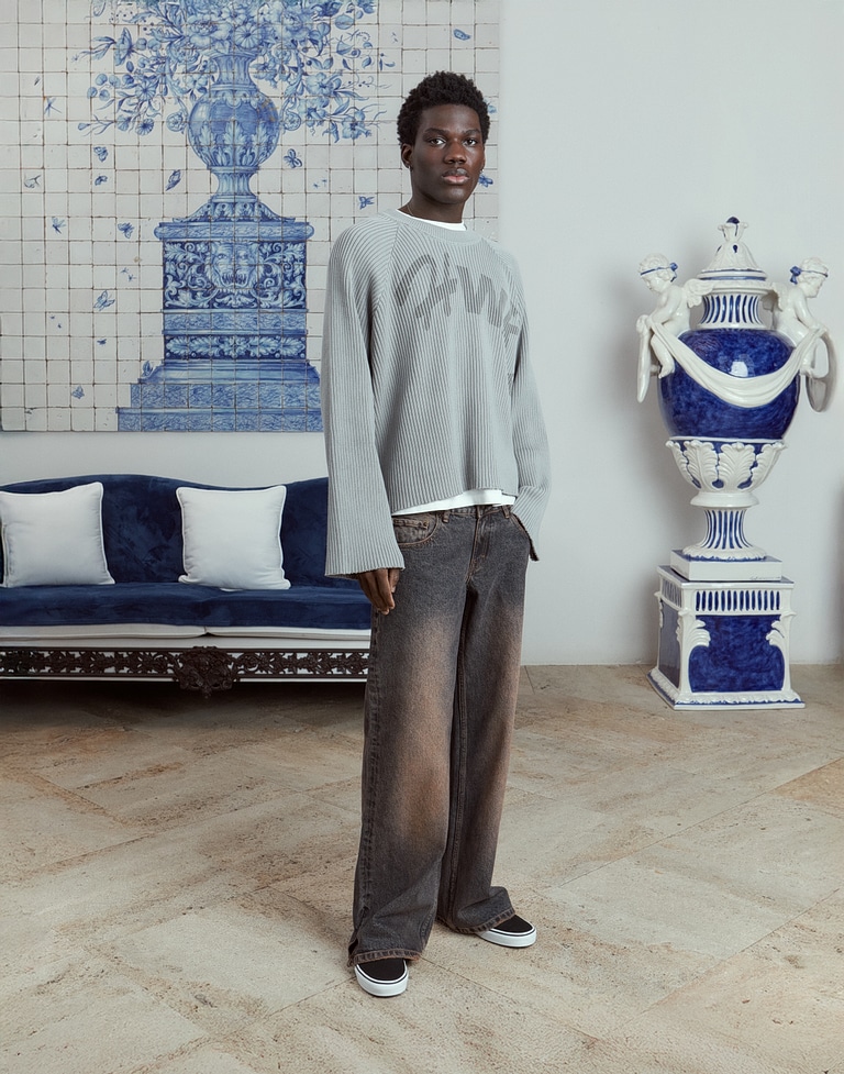 LONGSLEEVE Hawkers2013 HWKS KNIT - Washed Grey