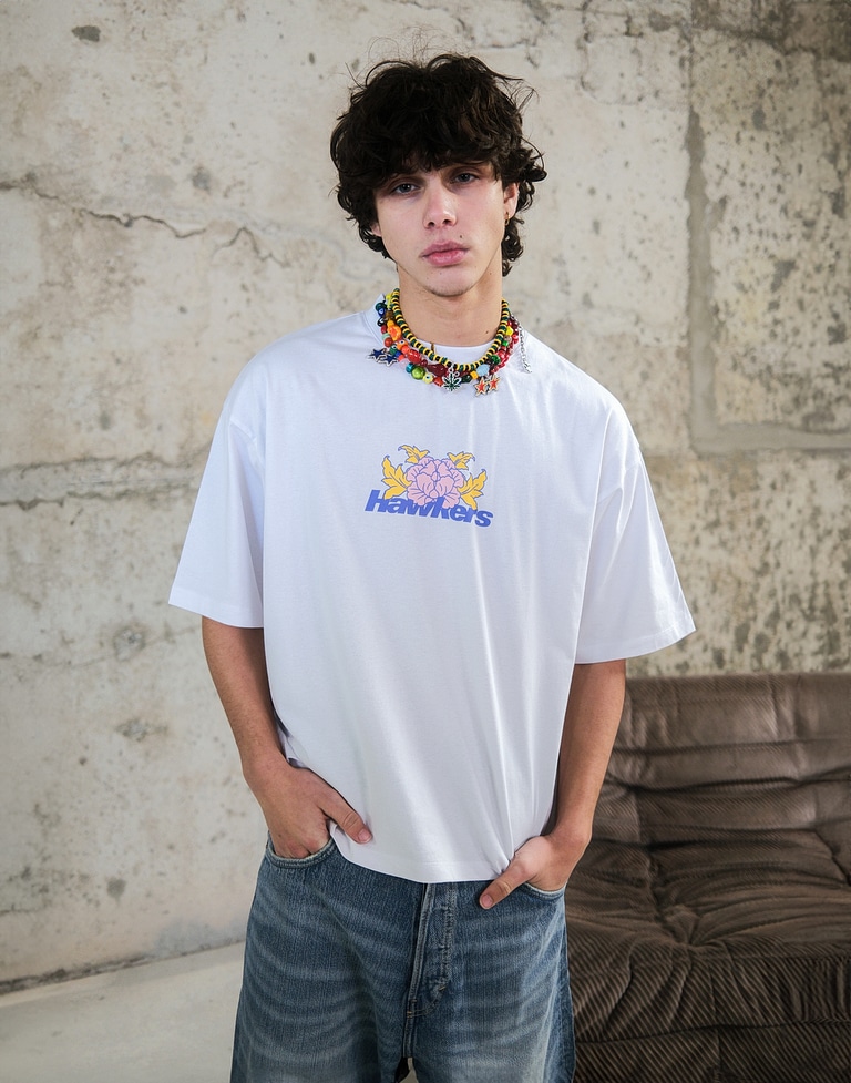 TEES Hawkers213 BLOSSOM TEE - White