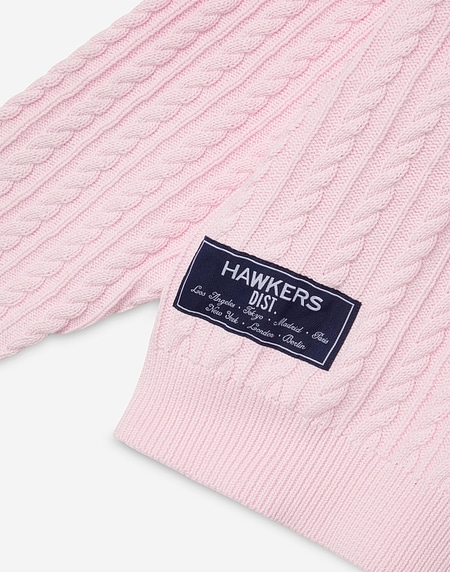 KNITWEAR Hawkers213 CABLE KNIT - Pink