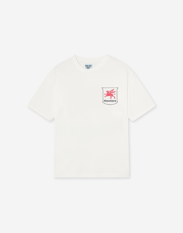 TEES Hawkers213 GAS TEE - Washed Ecru