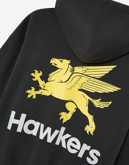 HOODIES Hawkers213 GAS HOODIE - Washed Black