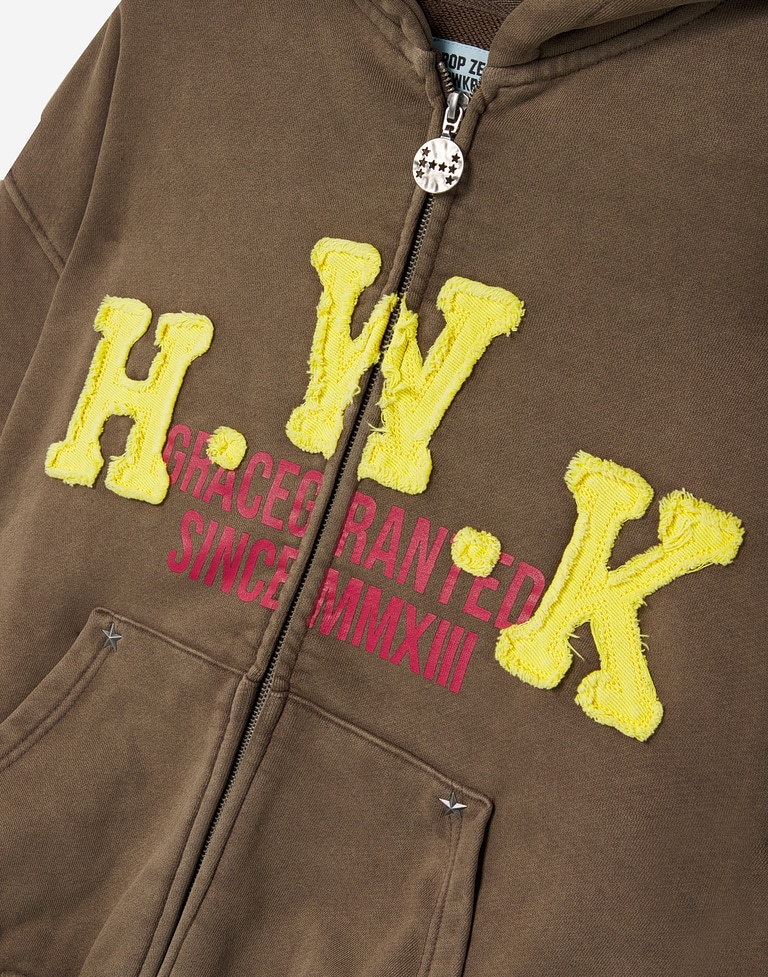 HOODIES Hawkers2013 RODEO ZIPPER - Brown