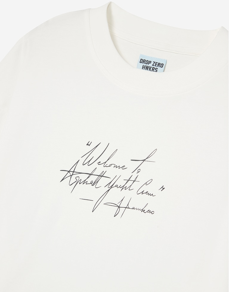 TEES Hawkers2013 TIRE TEE - Washed Ecru