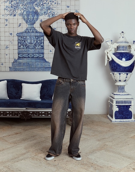 TEES Hawkers2013 GAS TEE - Washed Black