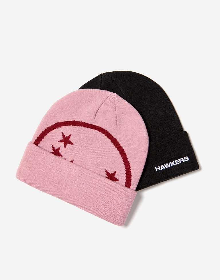 Caps Beanies Hawkers213 STAMP BEANIE - Pink