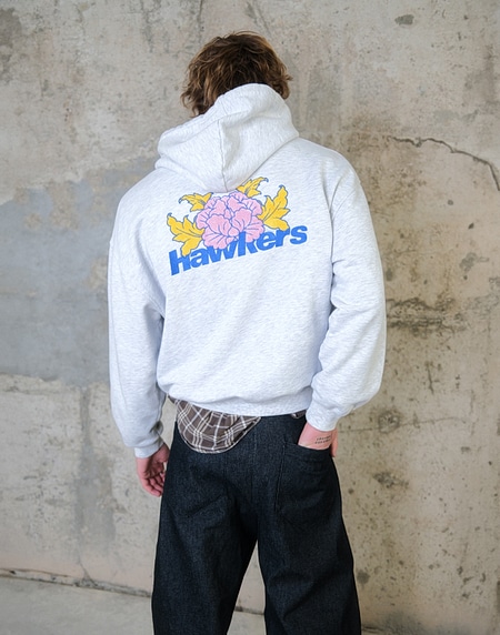 HOODIES Hawkers213 BLOSSOM HOODIE - Grey Melange