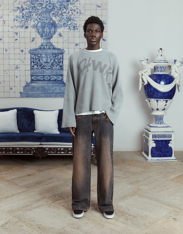 LONGSLEEVE Hawkers2013 HWKS KNIT - Washed Grey