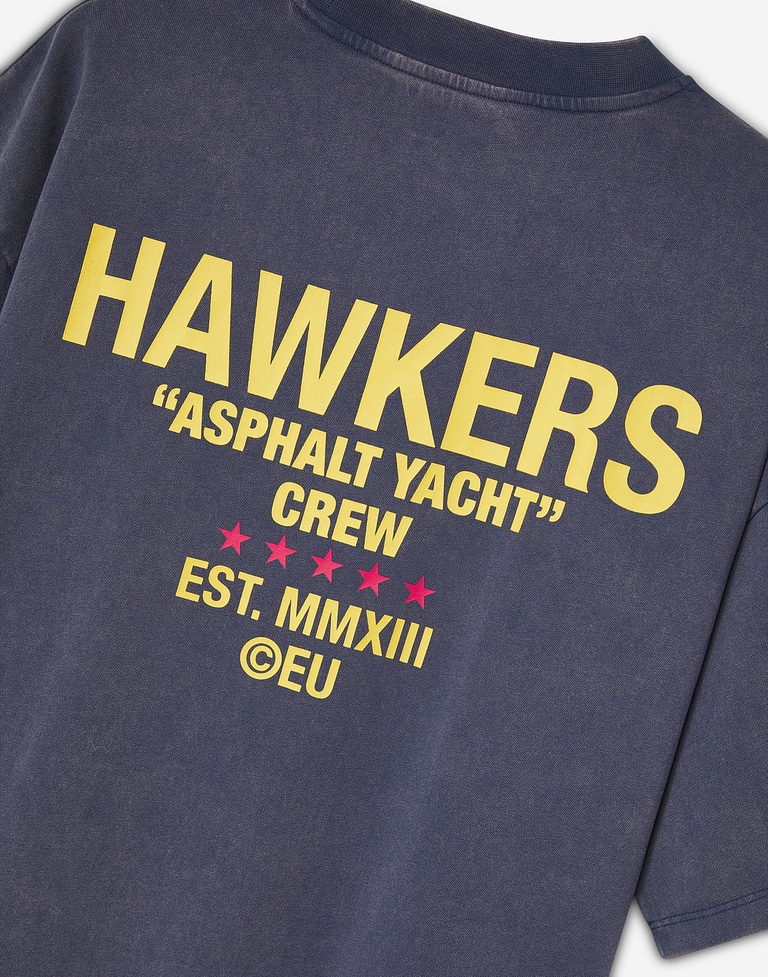 TEES Hawkers213 FAST CARS TEE - Washed Navy