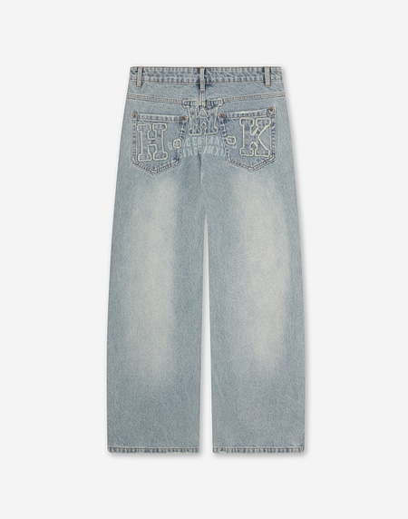 PANTS Hawkers213 HWK DIRTY DENIM - Dirty Light Blue