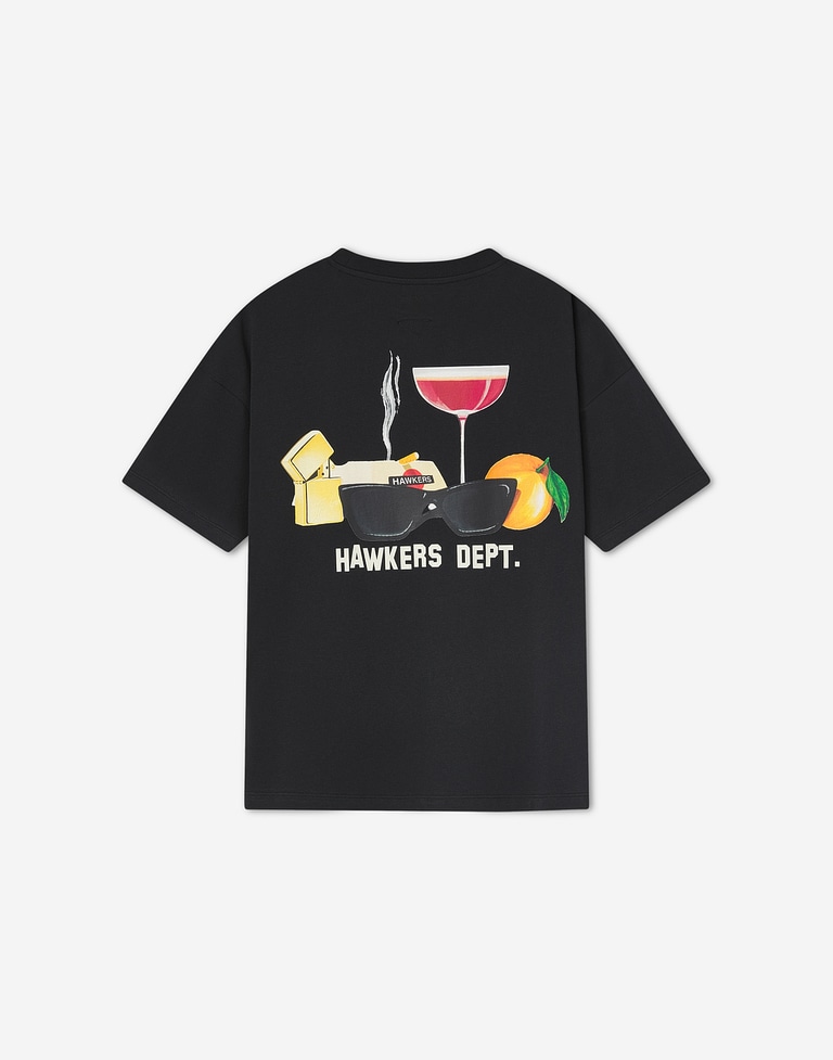 TEES Hawkers213 ESSENTIALS TEE - Black