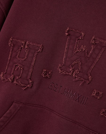 HOODIES Hawkers213 HWK HOODIE - Washed Burgundy