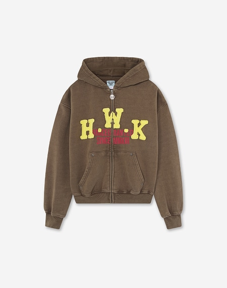 HOODIES Hawkers213 RODEO ZIPPER - Brown