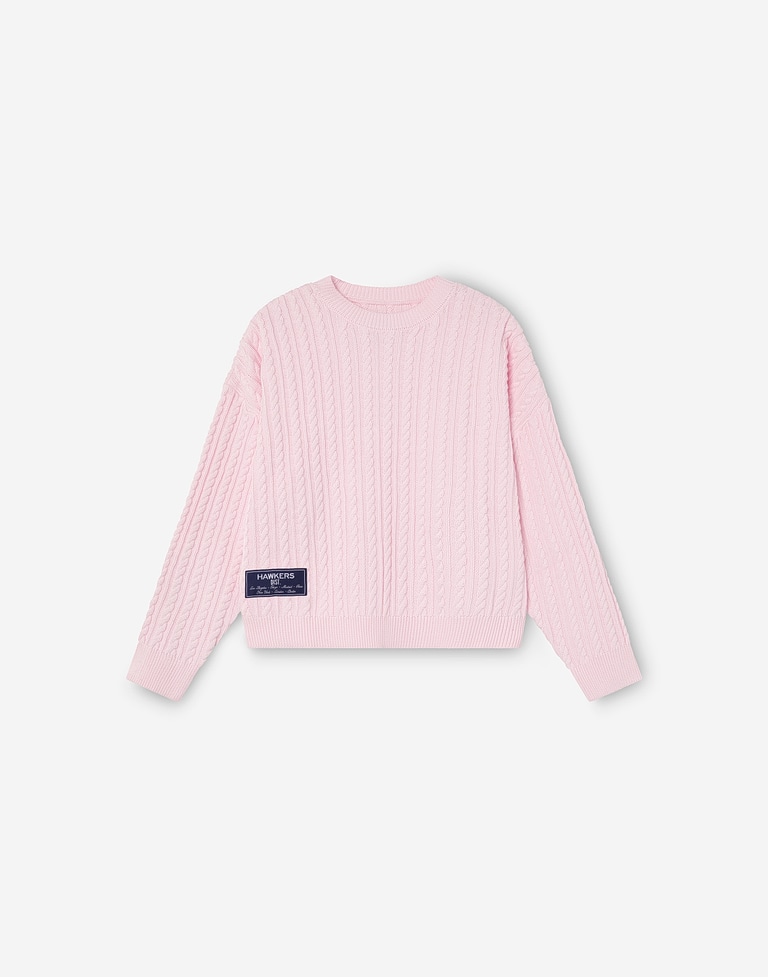 KNITWEAR Hawkers213 CABLE KNIT - Pink