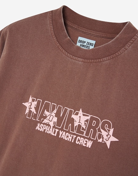 TEES Hawkers213 ALL STAR TEE - Washed Chocolate