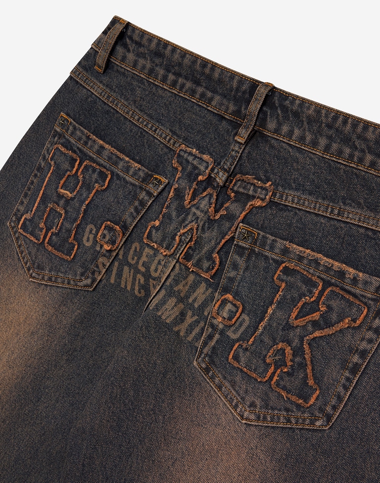 PANTS Hawkers213 HWK DIRTY DENIM - Dirty Brown