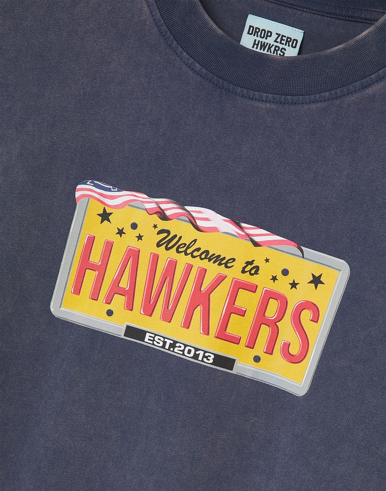 TEES Hawkers213 FAST CARS TEE - Washed Navy