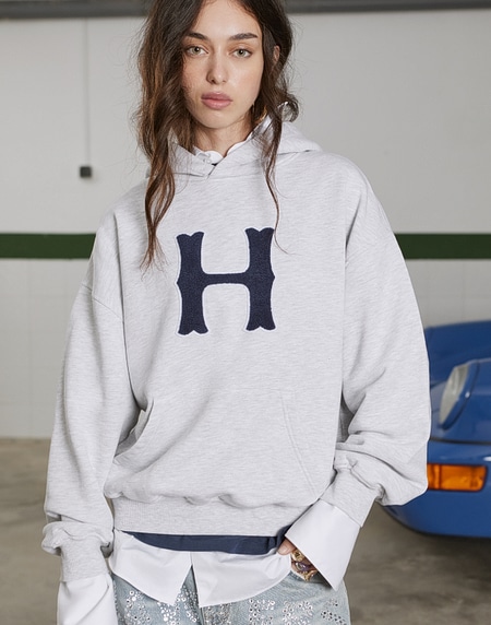 HOODIES Hawkers213 VARSITY HOODIE - Grey Melange