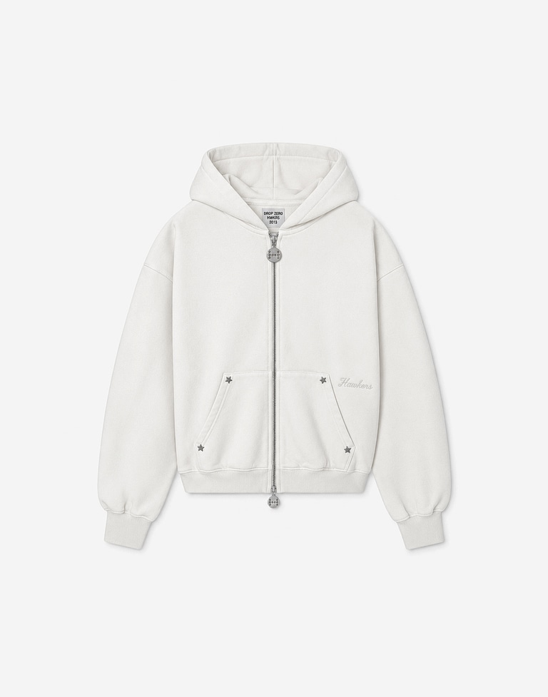 HOODIES Hawkers213 FAMOUS ZIPPER - Ecru