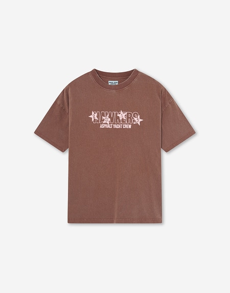 TEES Hawkers213 ALL STAR TEE - Washed Chocolate