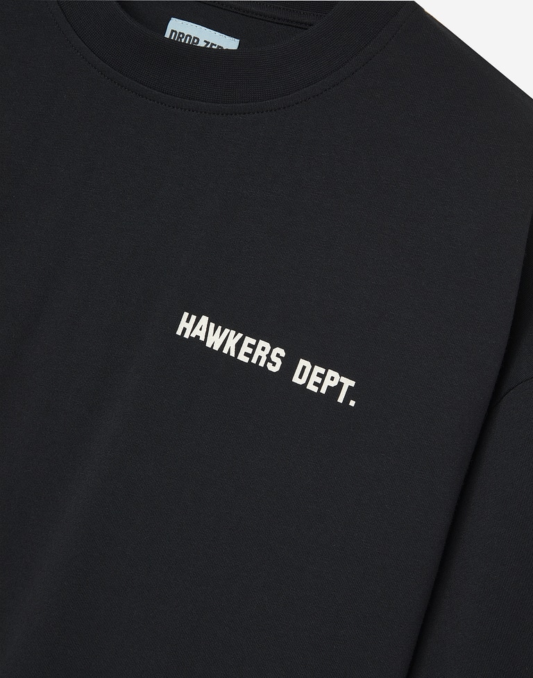 TEES Hawkers213 ESSENTIALS TEE - Black