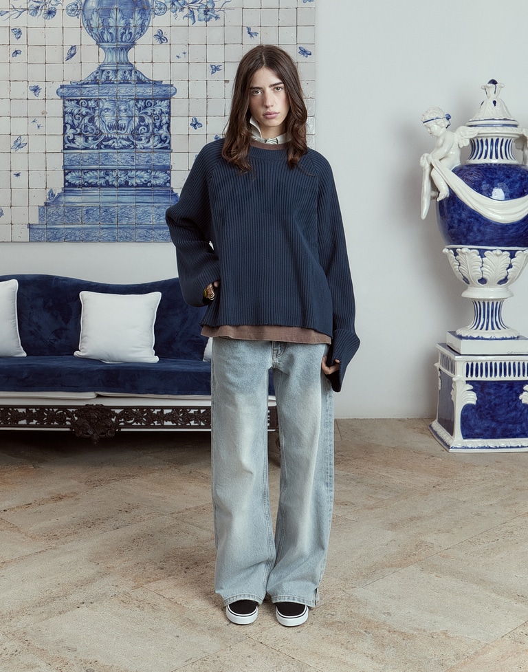 LONGSLEEVE Hawkers2013 HWKS KNIT - Washed Navy