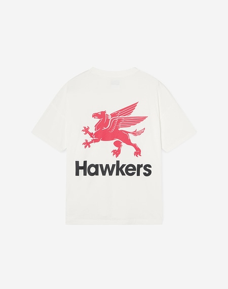 TEES Hawkers213 GAS TEE - Washed Ecru