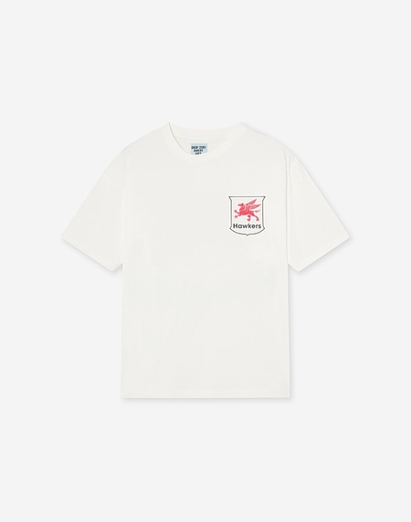 TEES Hawkers213 GAS TEE - Washed Ecru