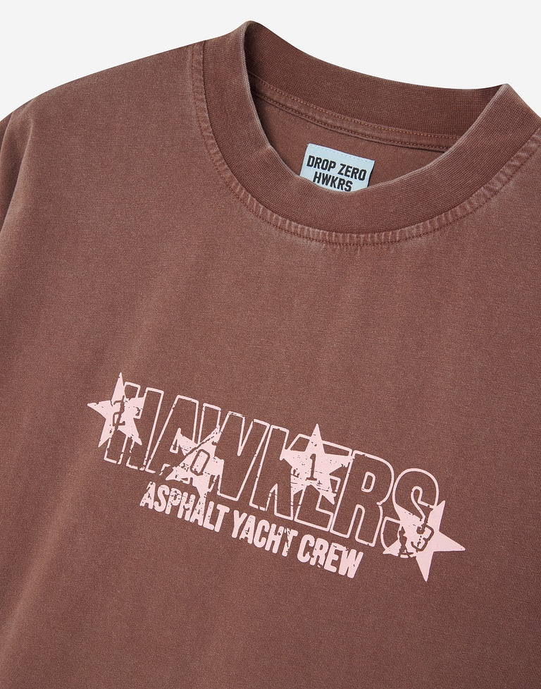 TEES Hawkers213 ALL STAR TEE - Washed Chocolate