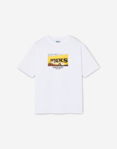 TEES Hawkers213 CARGO TEE - White