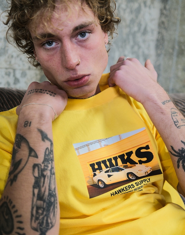 TEES Hawkers213 CARGO TEE - Yellow