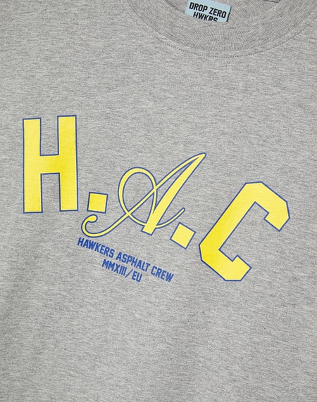TEES Hawkers213 H.A.C TEE - Grey Melange