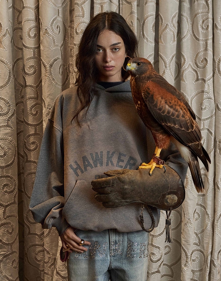 HOODIES Hawkers213 DENIM HOODIE - Washed Indigo