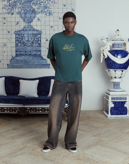 TEES Hawkers2013 TIRE TEE - Washed Green