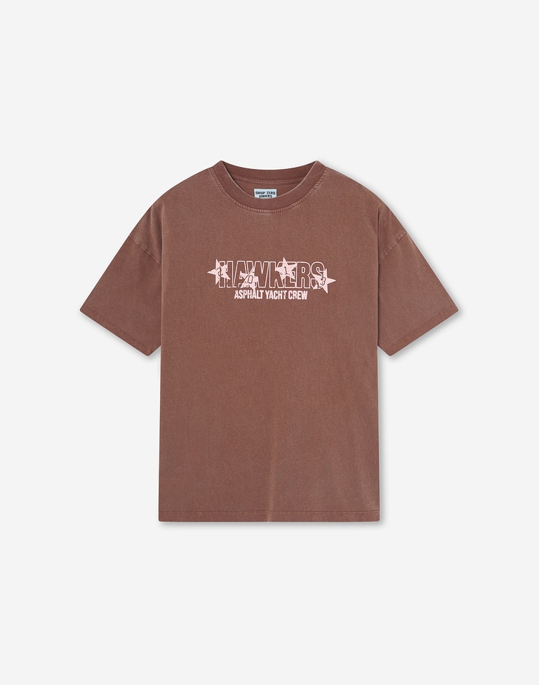 TEES Hawkers213 ALL STAR TEE - Washed Chocolate
