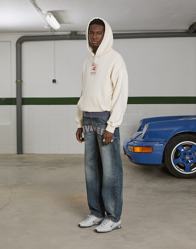 HOODIES Hawkers213 GAS HOODIE - Washed Ecru