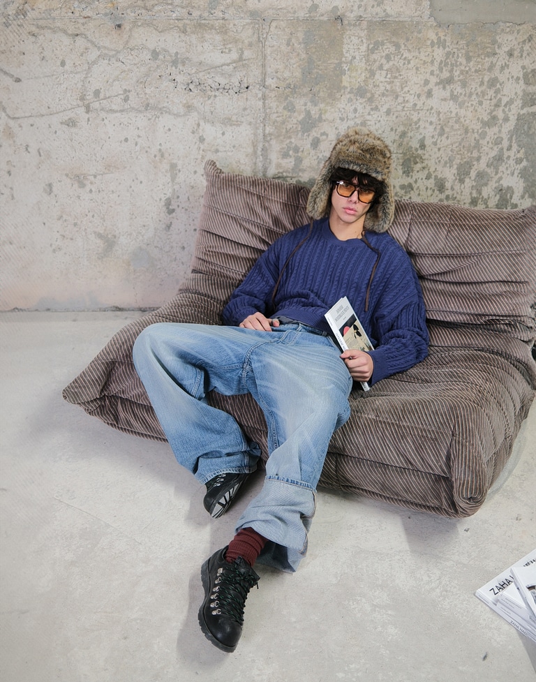 KNITWEAR Hawkers213 CABLE KNIT - Navy