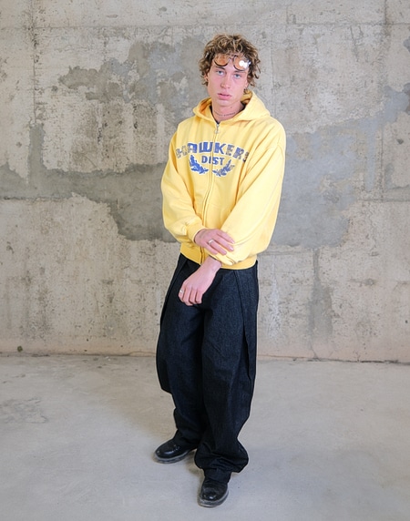 HOODIES Hawkers213 POLE ZIPPER - Washed Yellow