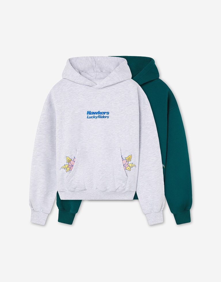 HOODIES Hawkers213 BLOSSOM HOODIE - Grey Melange