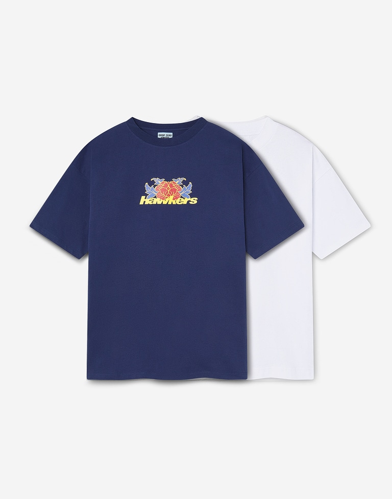 TEES Hawkers213 BLOSSOM TEE - Navy