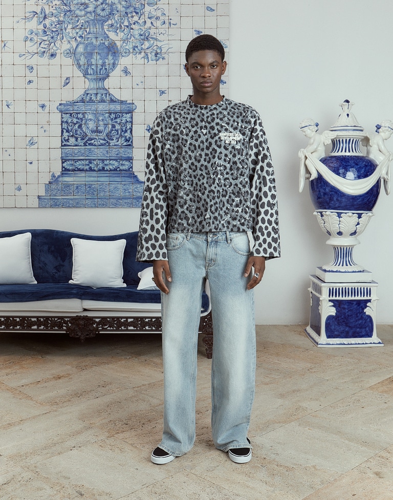 LONGSLEEVE Hawkers2013 SAUVAGE LONGSLEEVE - Grey Leopard