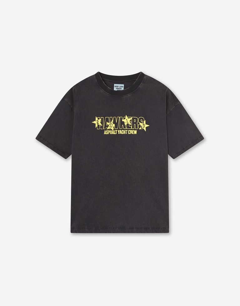 TEES Hawkers213 ALL STAR TEE - Washed Black